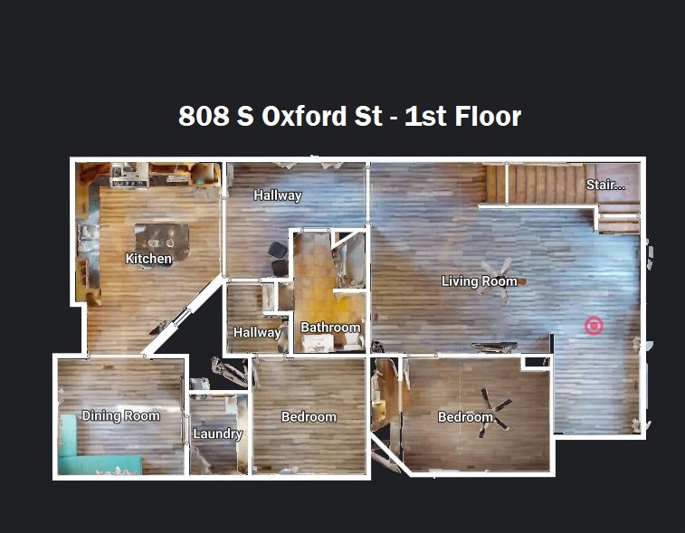 808 S Oxford - Floor plan - 1st Floor